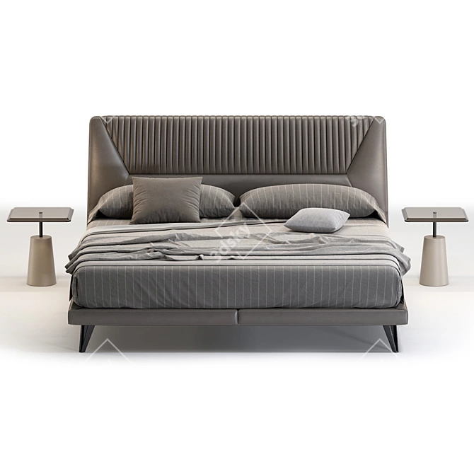 Contemporary Amadeus Cattelan Italia Bed 3D model image 2