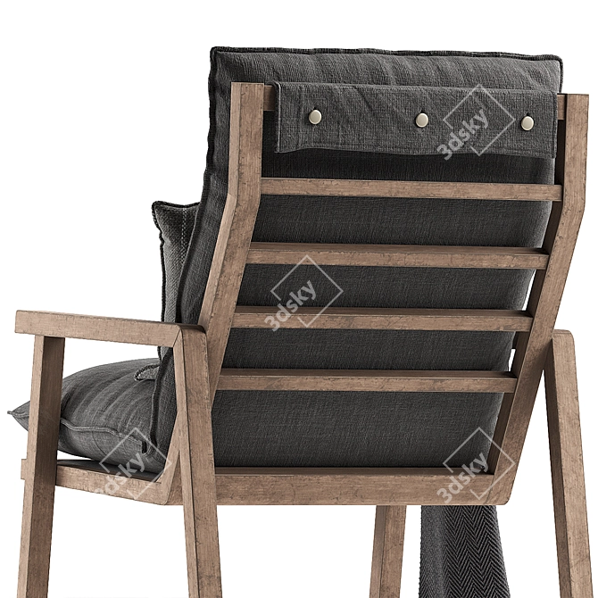 Stylish Stellan Armchair 2016 3D model image 6