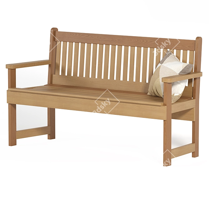 "Kensi Garden Bench D-10 3D model image 2