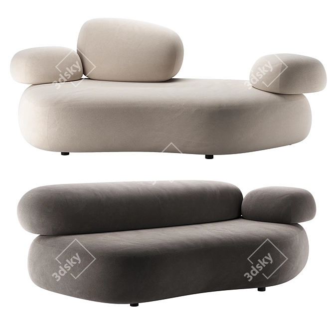  PEBBLE RUBBLE | Moroso Sofa Set 4 3D model image 1