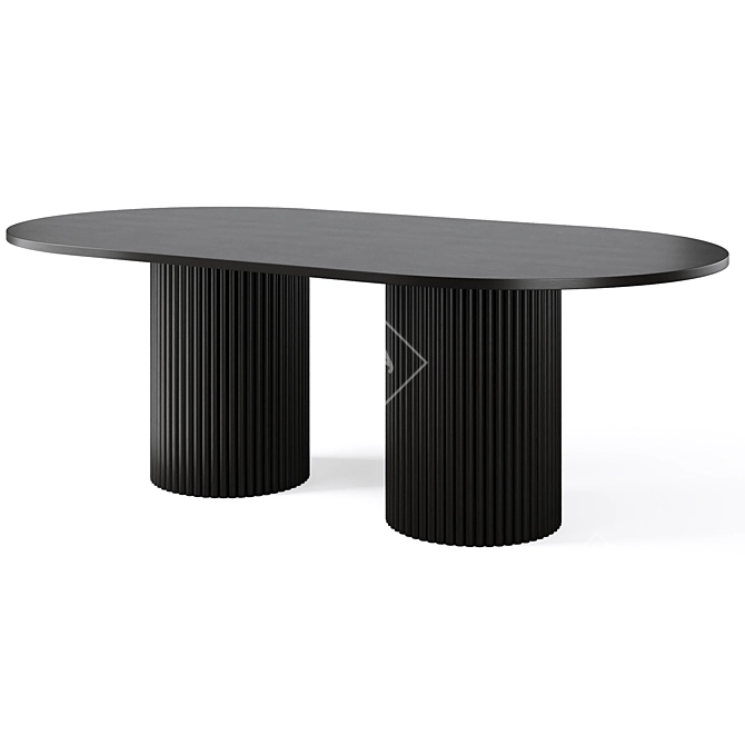 Edinburgh Dining Table with Kato Chair 3D model image 3