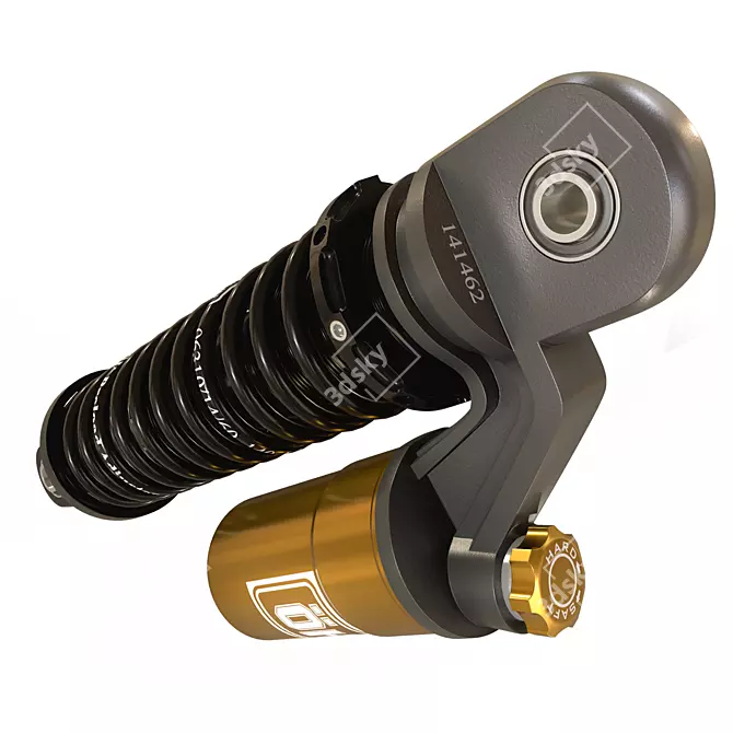 Premium OHLINS Blackline Piggyback Shocks 3D model image 4