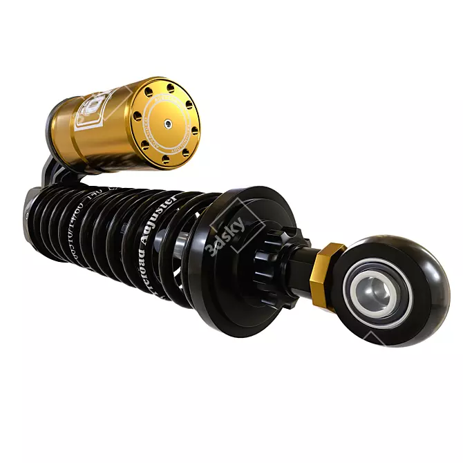 Premium OHLINS Blackline Piggyback Shocks 3D model image 5