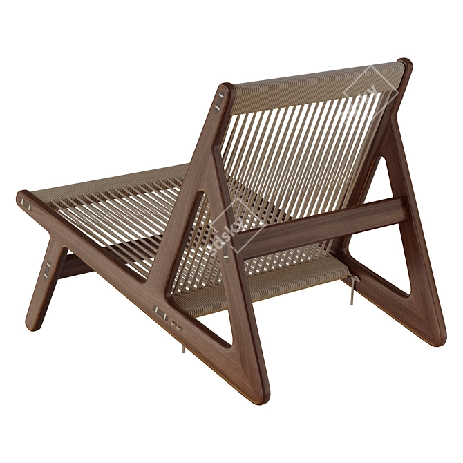 Gubi MR01 Initial Lounge Chair 3D model image 3