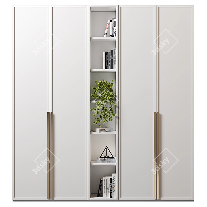 Modular Wardrobe & Shelving Unit 3D model image 1