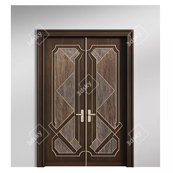  Classic Crown Door: 2400mm Height 3D model image 2