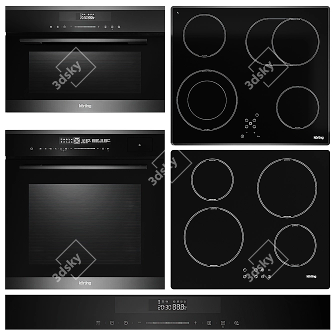 Korting Kitchen Appliance Bundle 3D model image 1