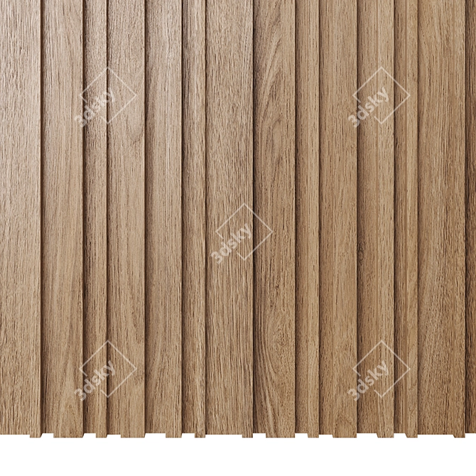 Customizable 3D Milled Panel Collection 3D model image 4