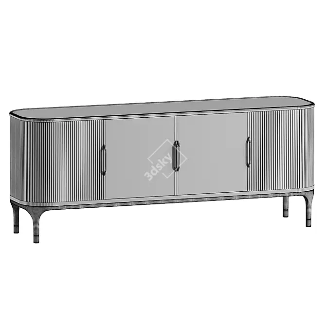 Elegant JOYCE Ash Sideboard Design 3D model image 2