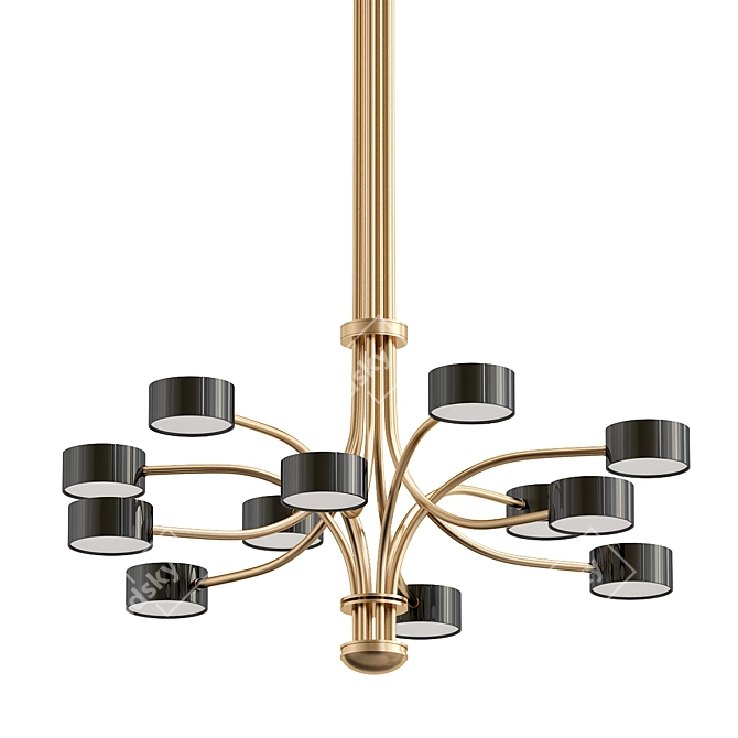 Elegant Taif Ceiling Lamp 3D model image 1