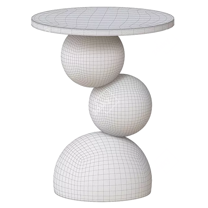Modern Frisko Side Table Stand 3D model image 3