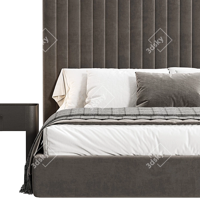 Elegant Arona Bed Design Rendered in Corona 3D model image 5