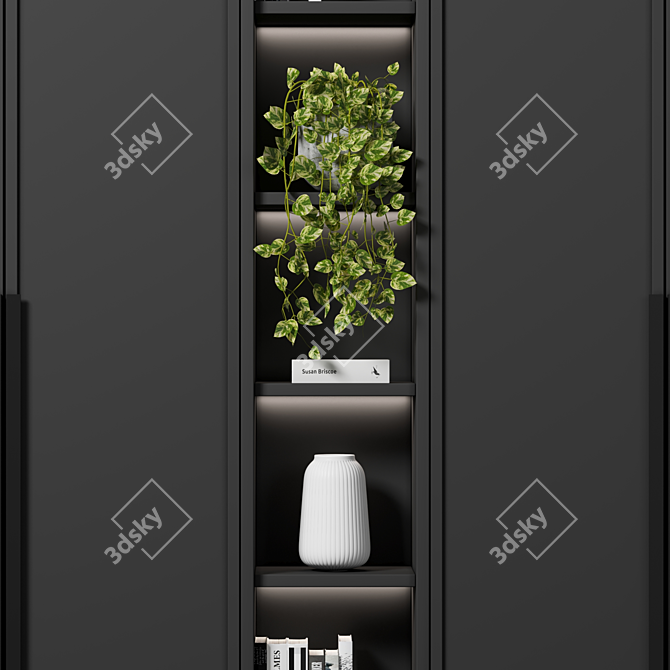 Modular Wardrobe & Shelving Set 3D model image 3