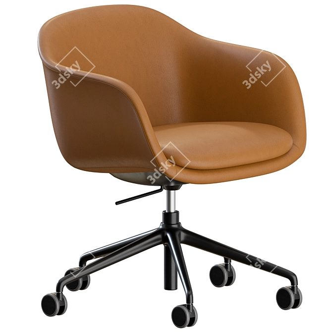 Swivel Conference Armchair Set 3D model image 2