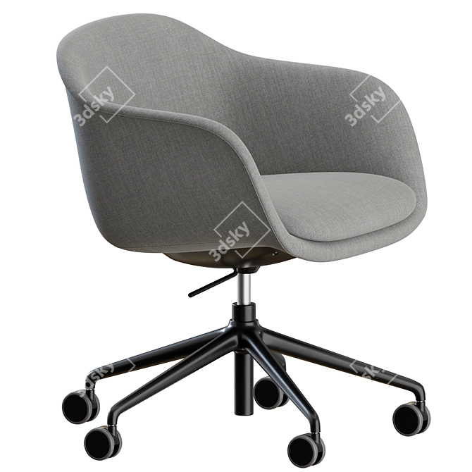 Swivel Conference Armchair Set 3D model image 6