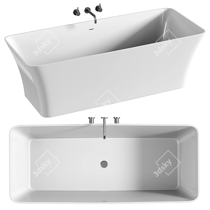 Luxury Soak: Bonita Bathtub 3D model image 1