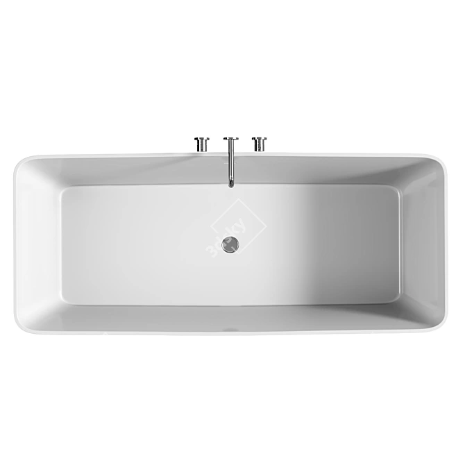 Luxury Soak: Bonita Bathtub 3D model image 2