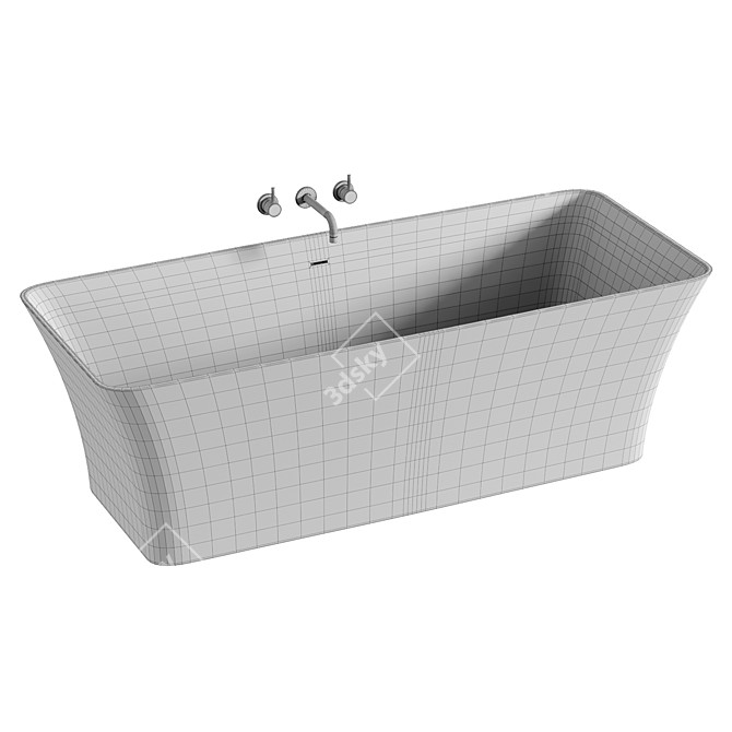 Luxury Soak: Bonita Bathtub 3D model image 4