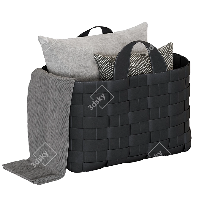 Molteni&C Boulogne Woven Basket 3D model image 1