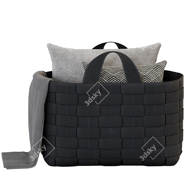 Molteni&C Boulogne Woven Basket 3D model image 2