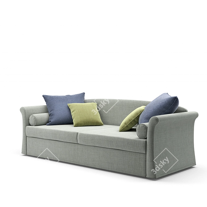 Versatile Jack Classic Sofa Bed 3D model image 2