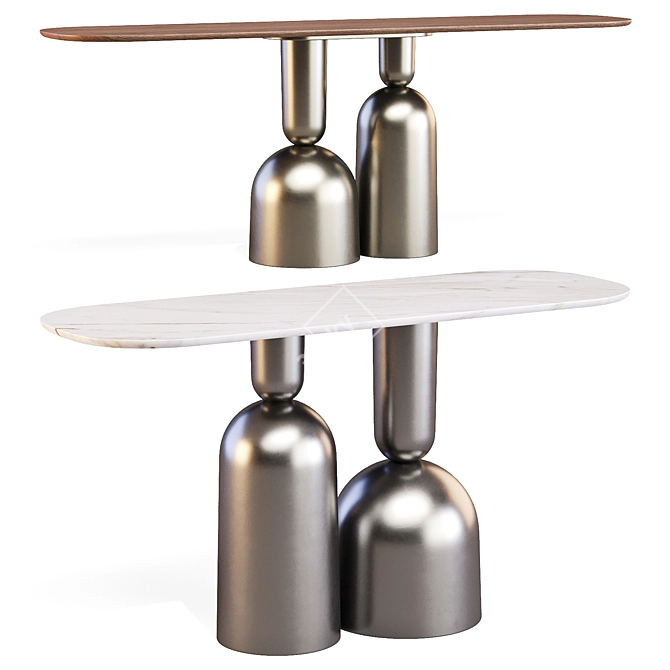COP Console: Elegant Mirror Design 3D model image 1