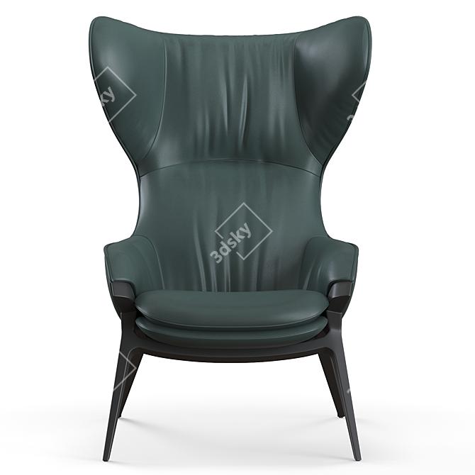 Modern Cassina P22 Armchair Model 3D model image 3