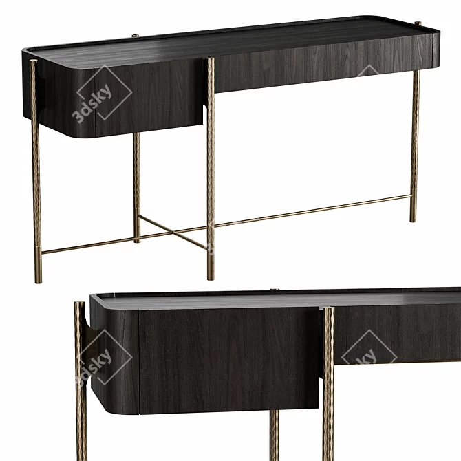 Elegant Shanghai Desk Furniture 3D model image 1