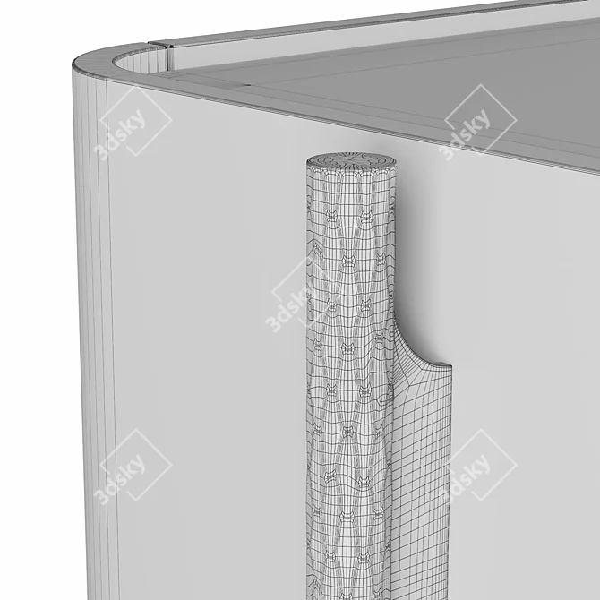 Elegant Shanghai Desk Furniture 3D model image 6