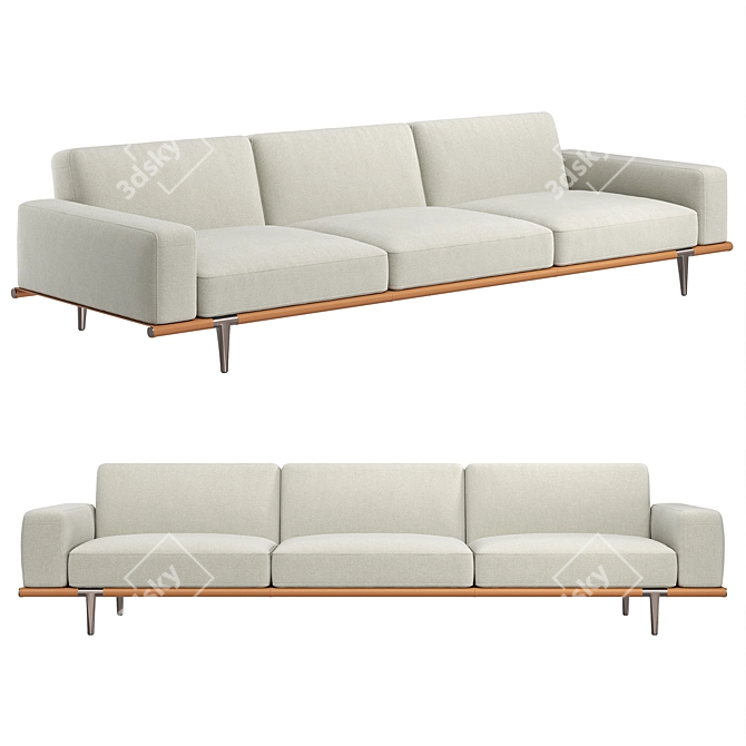 Poltrona Frau Let It Be Sofa 3D model image 1