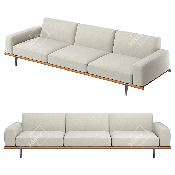 Poltrona Frau Let It Be Sofa 3D model image 2