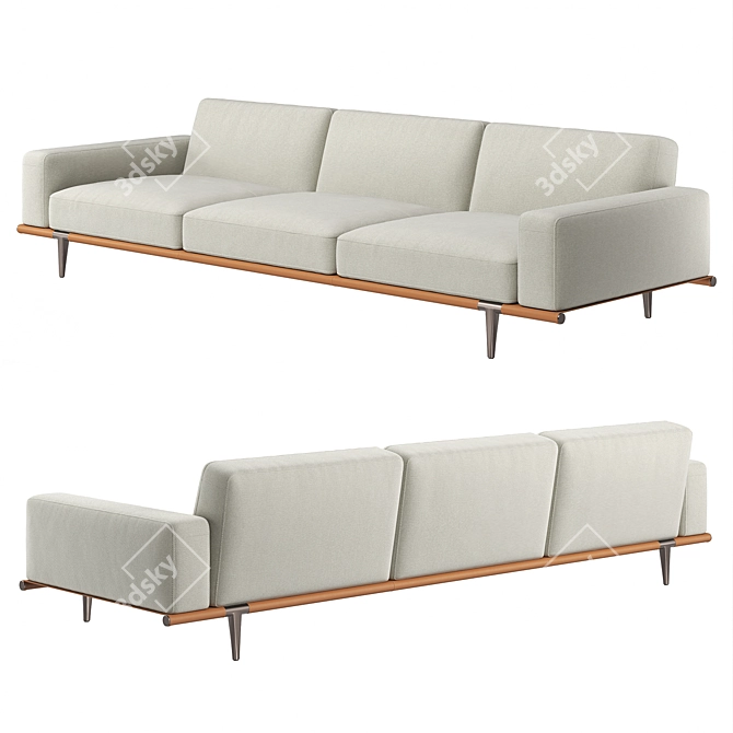 Poltrona Frau Let It Be Sofa 3D model image 3