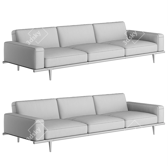 Poltrona Frau Let It Be Sofa 3D model image 7