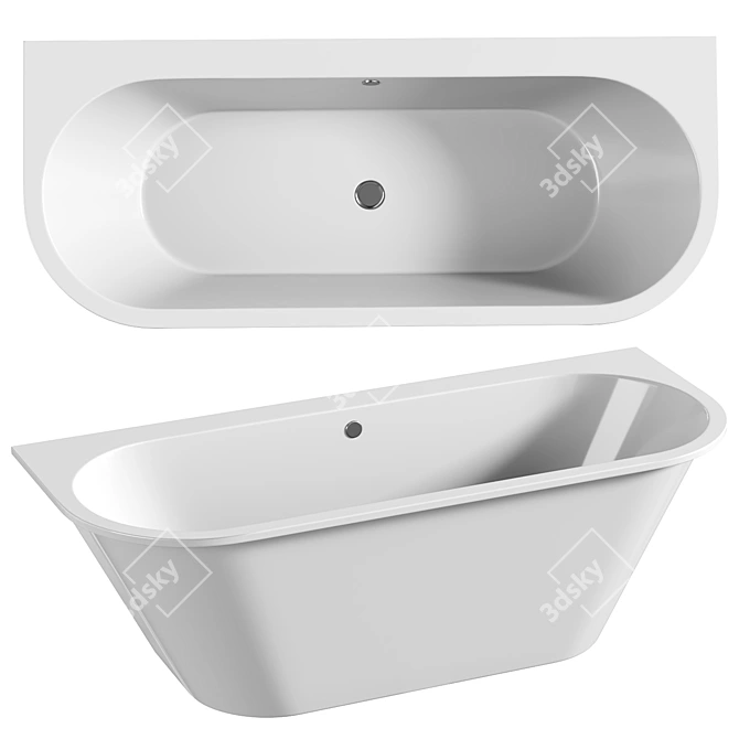 Luxury Albenia Bathtub 3D model image 1