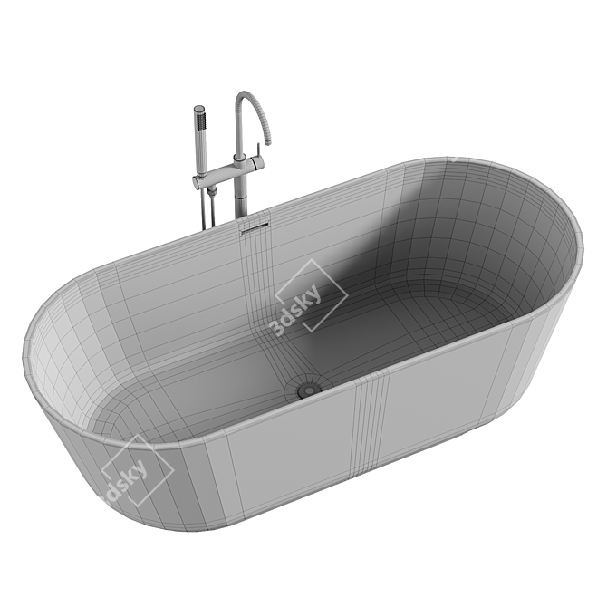  Miraggio Siena Bathtub 3D model image 4