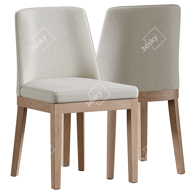  Modern Farmhouse Table Set 3D model image 2