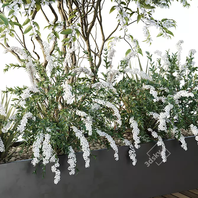 Urban Green Benches 3D Collection 3D model image 3