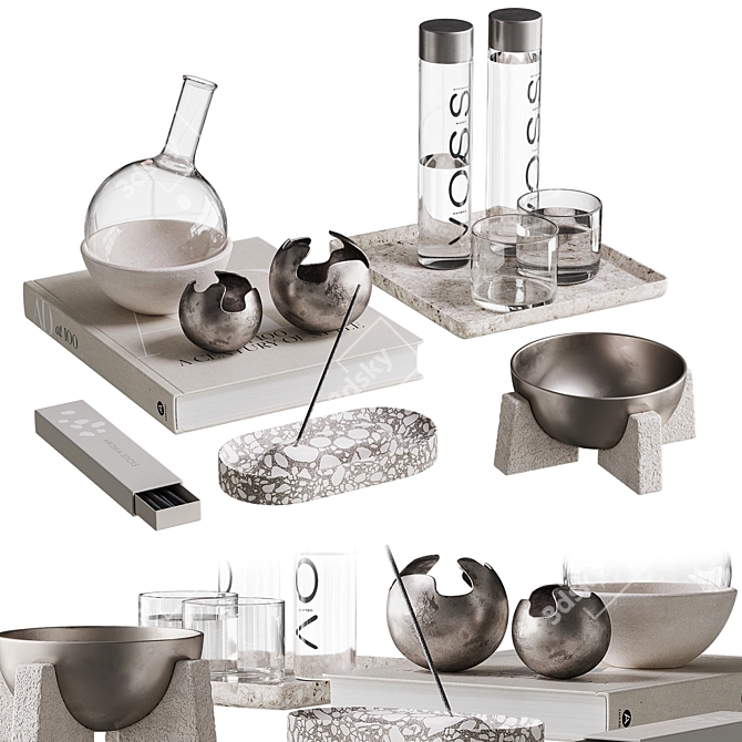Modern Decor Set NG10 3D model image 1