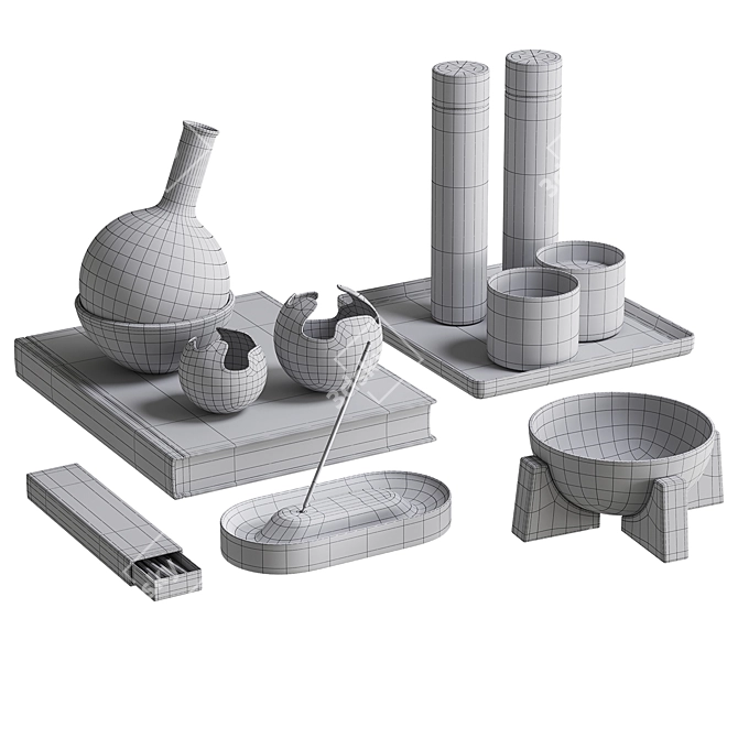 Modern Decor Set NG10 3D model image 5