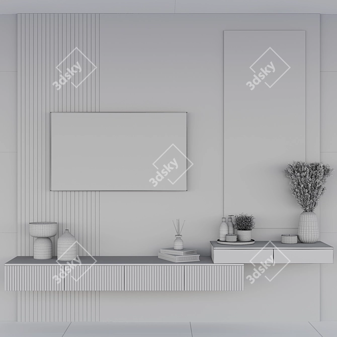 Modern Bedroom Furniture Set Contemporary 3D model image 6
