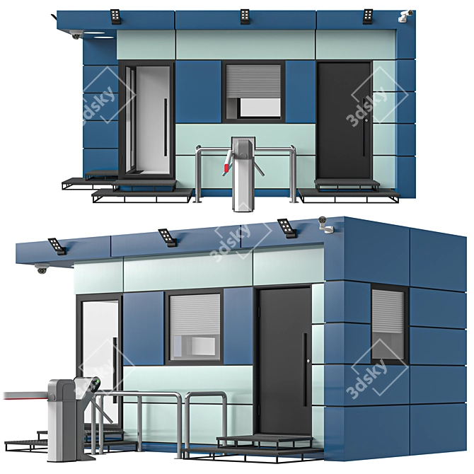 Secure Guard Unit, Premium Class 3D model image 2