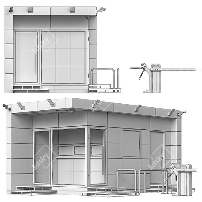 Secure Guard Unit, Premium Class 3D model image 3