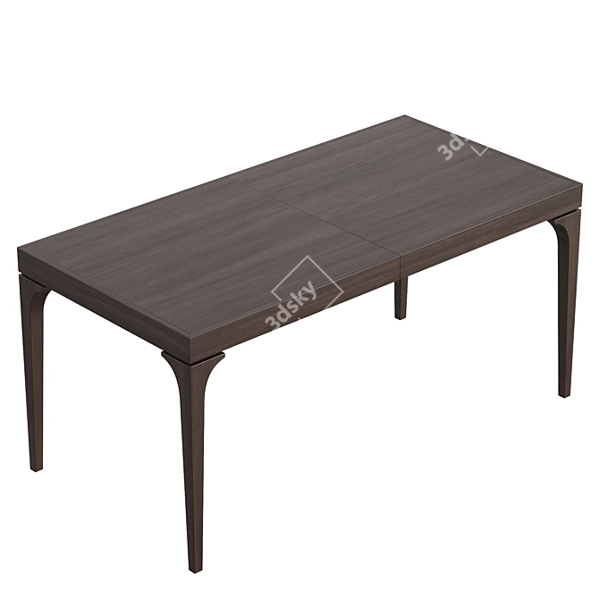 Dantone Home Extendable Bridge Dining Table 3D model image 3