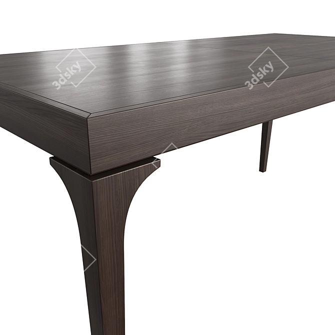 Dantone Home Extendable Bridge Dining Table 3D model image 5