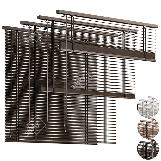 Folding Wooden Blinds 2015, 3D Model 3D model image 3