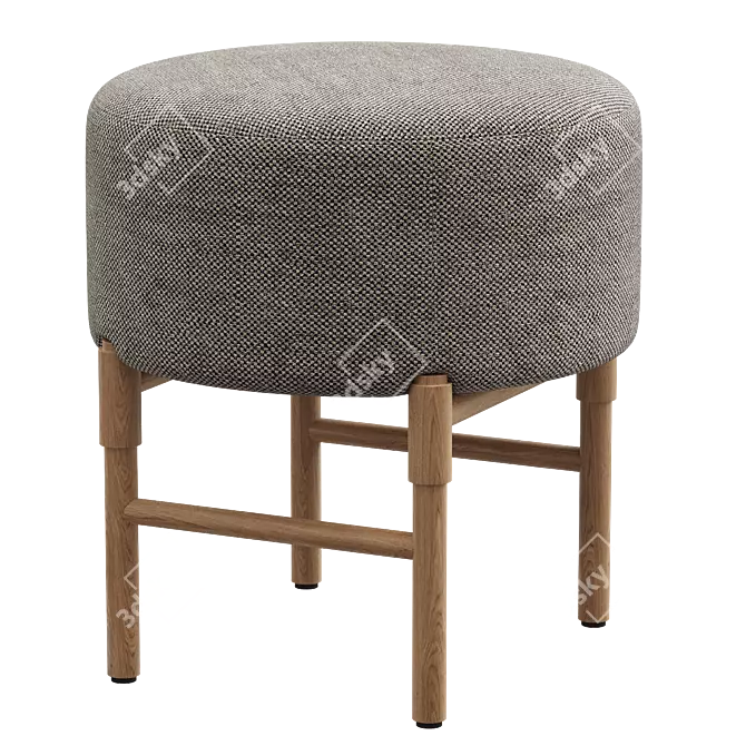 Modern Bilbao Pouf Ottoman 3D 3D model image 1
