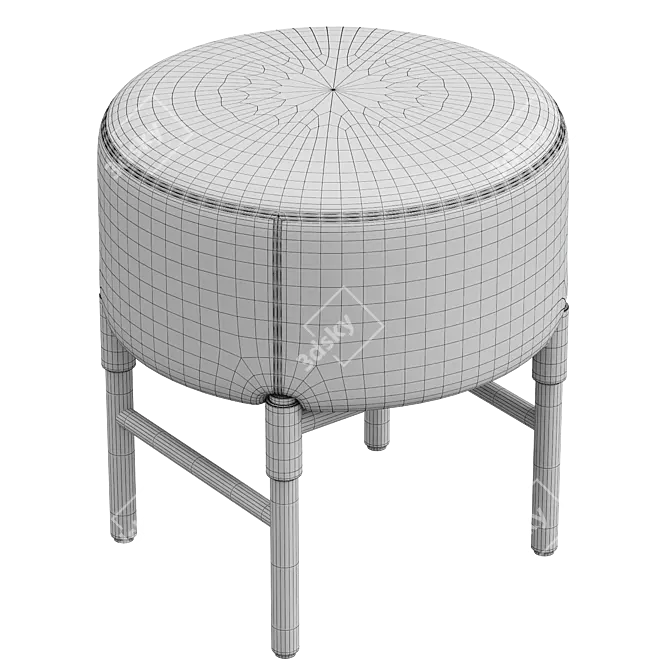 Modern Bilbao Pouf Ottoman 3D 3D model image 3