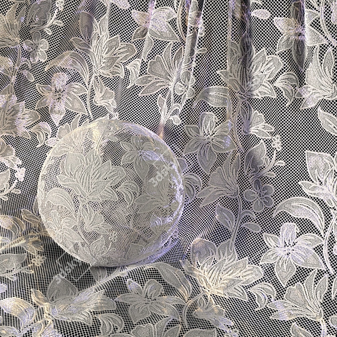  Infinite Lace Fabric Texture Collection 3D model image 2