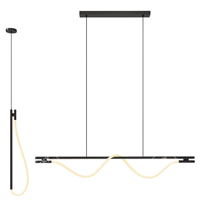 Sleek Optic Design Lamps 3D model image 3