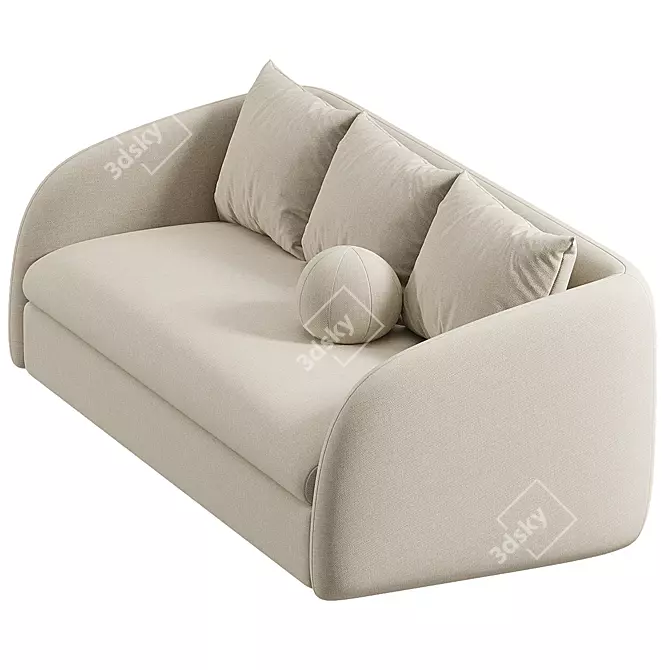 Modern Audrey Sofa 3D Model 3D model image 2